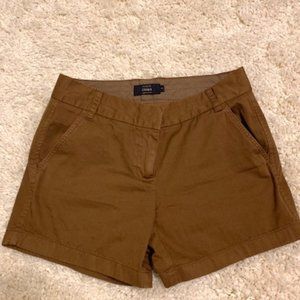 NEW J CREW chino short BROWN sz 4